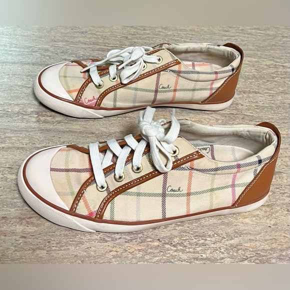 Coach Barrett plaid sneakers - Picture 3 of 13
